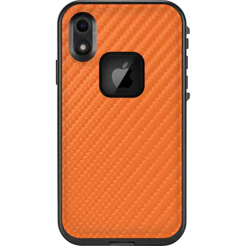 Orange Carbon Fiber Specialty Texture Material LifeProof Fre iPhone Skin