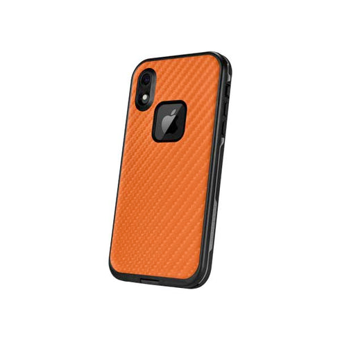 Orange Carbon Fiber Specialty Texture Material LifeProof Fre iPhone Skin