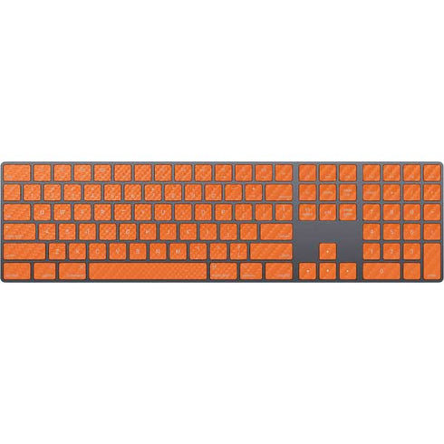 Orange Carbon Fiber Specialty Material Magic Keyboard with Numeric Keypad Skin