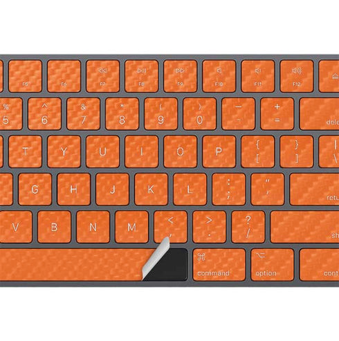 Orange Carbon Fiber Specialty Material Magic Keyboard with Numeric Keypad Skin