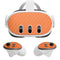 Orange Carbon Fiber Specialty Material Meta Quest 3 Skin