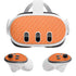 Orange Carbon Fiber Specialty Material Meta Quest 3 Skin