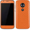 Orange Carbon Fiber Specialty Material Moto E5 Play Skin