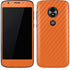 Orange Carbon Fiber Specialty Material Moto E5 Play Skin