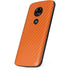 Orange Carbon Fiber Specialty Material Moto E5 Play Skin