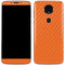 Orange Carbon Fiber Specialty Material Moto E5 Plus Skin