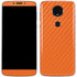 Orange Carbon Fiber Specialty Material Moto E5 Plus Skin
