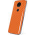 Orange Carbon Fiber Specialty Material Moto E5 Plus Skin