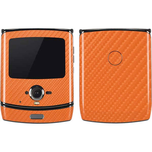 Orange Carbon Fiber Specialty Material Motorola RAZR Skin