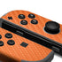 Orange Carbon Fiber Specialty Texture Material Nintendo Joy-Con (L/R) Controller Skin