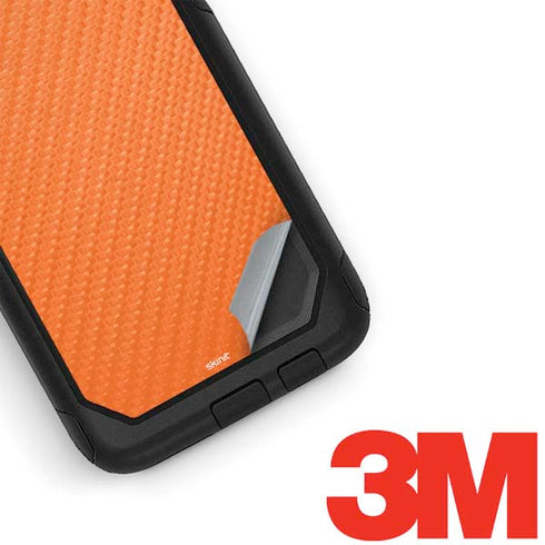 Orange Carbon Fiber Specialty Texture Material Otterbox Commuter Galaxy Skin