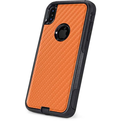 Orange Carbon Fiber Specialty Texture Material Otterbox Commuter iPhone Skin