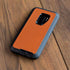 Orange Carbon Fiber Specialty Texture Material Otterbox Defender Galaxy Skin