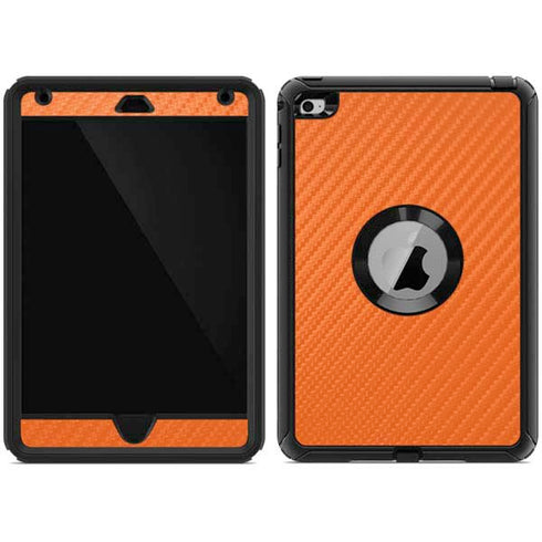 Orange Carbon Fiber Specialty Texture Material Otterbox Defender iPad Skin