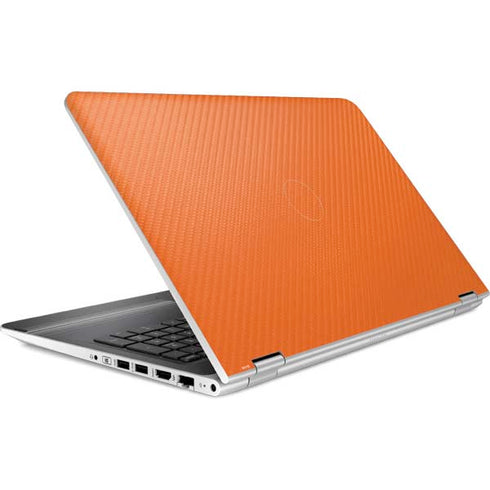 Orange Carbon Fiber Specialty Texture Material HP Pavilion Skin