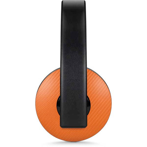 Orange Carbon Fiber Specialty Material PlayStation 4 Gold Wireless Headset Skin