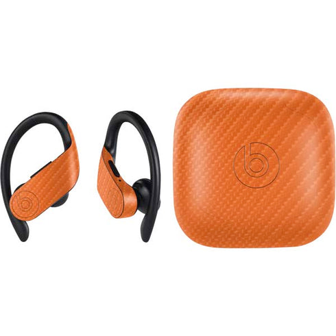 Orange Carbon Fiber Specialty Material PowerBeats Pro Skin