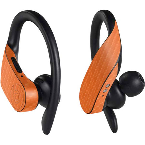 Orange Carbon Fiber Specialty Material PowerBeats Pro Skin