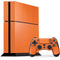 Orange Carbon Fiber Specialty Material PS4 Console and Controller Bundle Skin