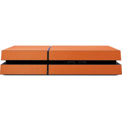 Orange Carbon Fiber Specialty Material PS4 Console Skin