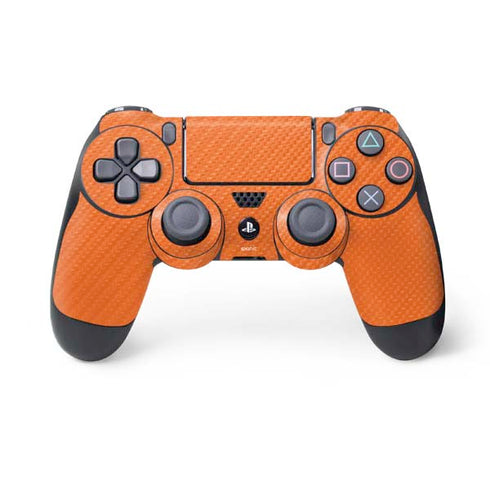 Orange Carbon Fiber Specialty Material PS4 Controller Skin