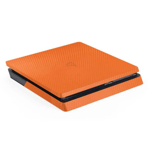Orange Carbon Fiber Specialty Material PS4 Slim Skin