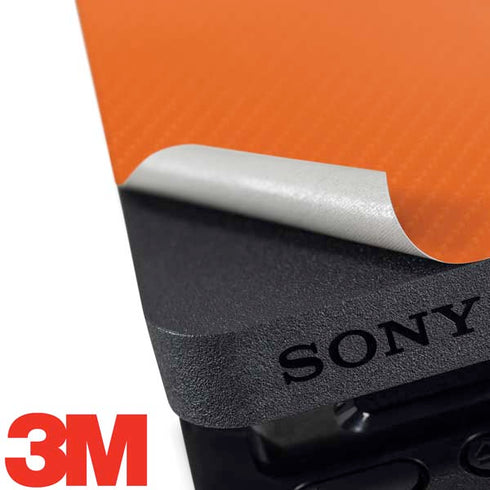 Orange Carbon Fiber Specialty Material PS4 Slim Skin