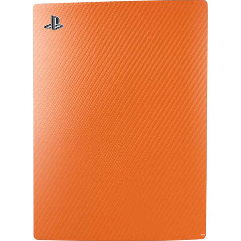 Orange Carbon Fiber Specialty Material PS5 Bundle Skin