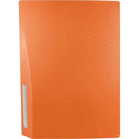 Orange Carbon Fiber Specialty Material PS5 Console Skin