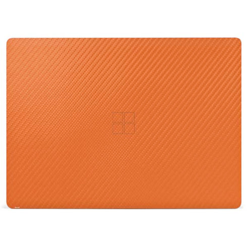 Orange Carbon Fiber Specialty Material Surface Laptop 2 Skin