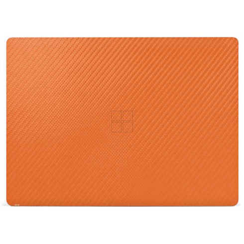 Orange Carbon Fiber Specialty Material Surface Laptop 3 13.5in Skin
