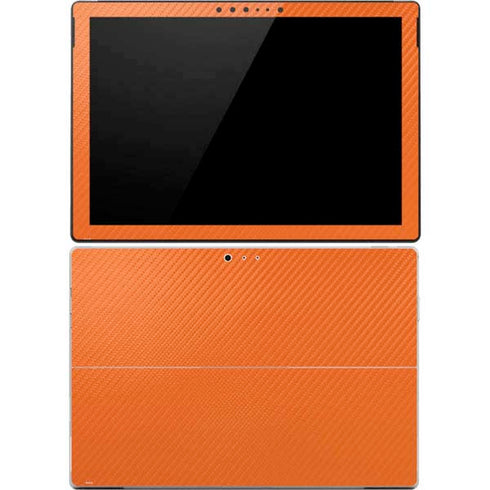 Orange Carbon Fiber Specialty Material Surface Pro 4 Skin