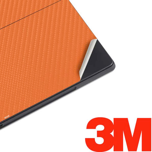 Orange Carbon Fiber Specialty Material Surface Pro 6 Skin