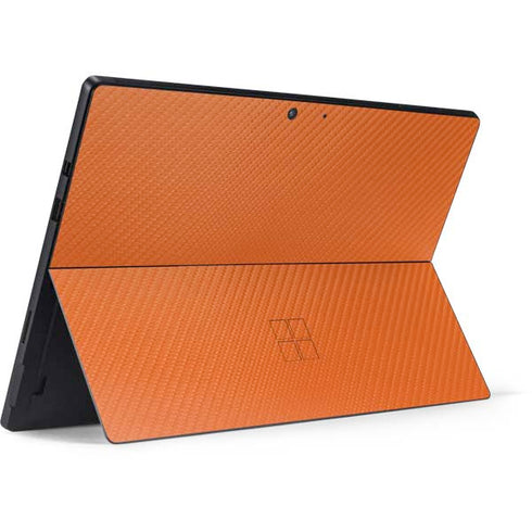 Orange Carbon Fiber Specialty Material Surface Pro 7 Skin