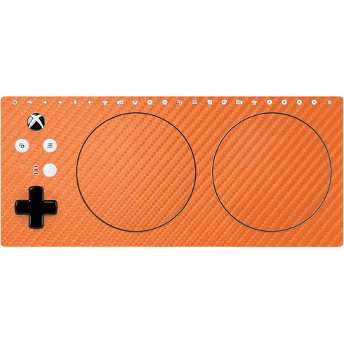 Orange Carbon Fiber Specialty Material Xbox Adaptive Controller Skin