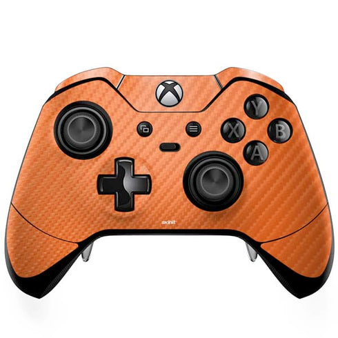 Orange Carbon Fiber Specialty Material Xbox One Elite Controller Skin
