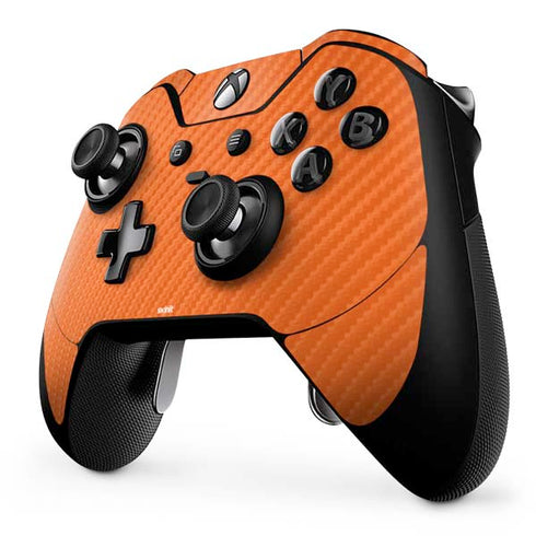 Orange Carbon Fiber Specialty Material Xbox One Elite Controller Skin