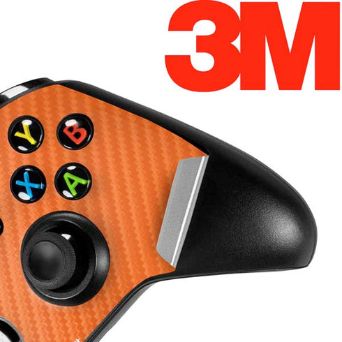 Orange Carbon Fiber Specialty Material Xbox One X Controller Skin