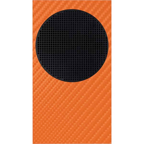 Orange Carbon Fiber Specialty Material Xbox Series S Console Skin
