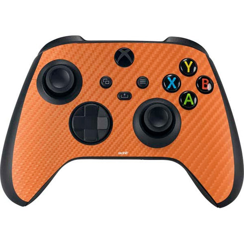 Orange Carbon Fiber Specialty Material Xbox Series X Bundle Skin