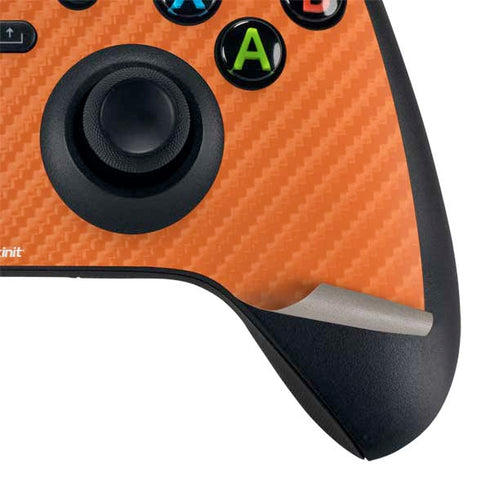 Orange Carbon Fiber Specialty Material Xbox Series X Bundle Skin