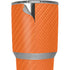 Orange Carbon Fiber Specialty Texture Material Yeti 30oz Rambler Tumbler Skin