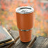 Orange Carbon Fiber Specialty Texture Material Yeti 30oz Rambler Tumbler Skin