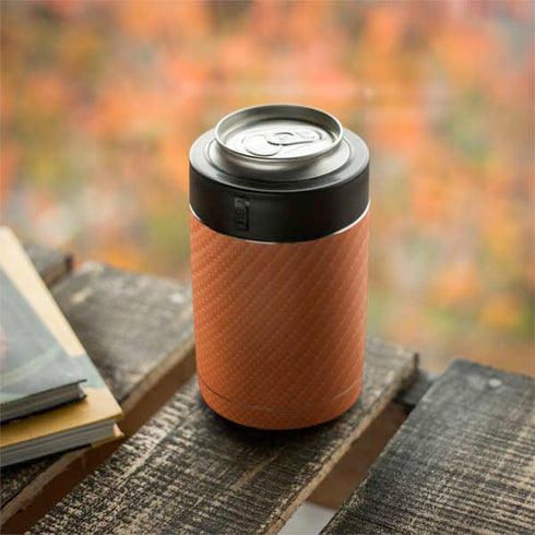 Orange Carbon Fiber Specialty Material Yeti Colster Can Insulator Skin