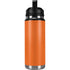Orange Carbon Fiber Specialty Texture Material YETI Rambler 26oz Bottle Skin