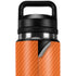 Orange Carbon Fiber Specialty Texture Material YETI Rambler 26oz Bottle Skin
