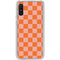 Orange Checkered Galaxy A10e Clear Case