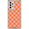 Orange Checkered Galaxy A53 5G Clear Case