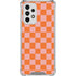 Orange Checkered Galaxy A53 5G Clear Case