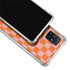Orange Checkered Galaxy A71 5G Clear Case